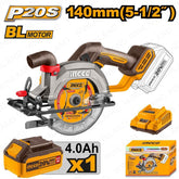 Ingco by Winland P20S/20V Lithium-Ion Cordless Circular Saw with Blower & Brushless Motor CSLI14021